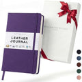 BEECHMORE BOOKS A5 5x8 Lined Leather Journal For Men, 120 GSM with Gift Box