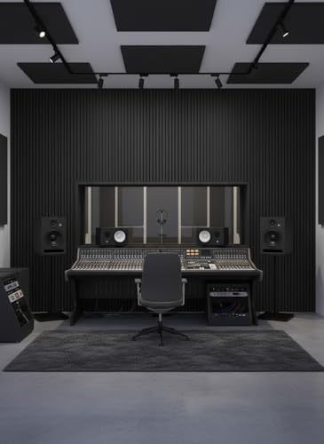 WoveN SounD Wood Panels for Wall, Deep Gray, 4 Pack, 108x8 in