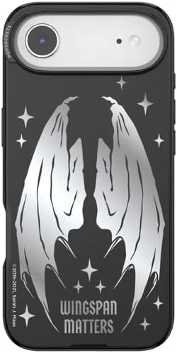 PopSockets iPhone 17 Air Phone Case with MagSafe- Wingspan | Magnetic, Wireless Charging, Camera & Drop Protection, Bookish, Acotar, Throne, Glass, Sarah