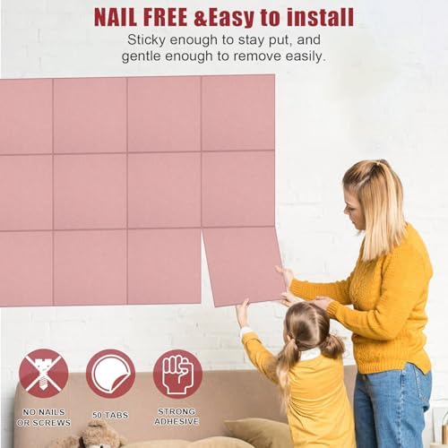 36" x 24" Felt Bulletin Board & Cork Board Alternative, Pink