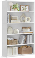 VASAGLE 5-Tier Bookshelf, Storage Organizer, 9.4 x 31.5 x 52.5 Inches