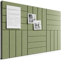 Bumusty 36" x 24" Large Cork Board Alternative, Olive Green