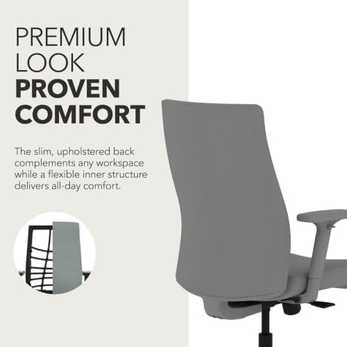 HON Ignition 2.0 Ergonomic Office Chair, Lumbar Support, Desk Chair, Frost