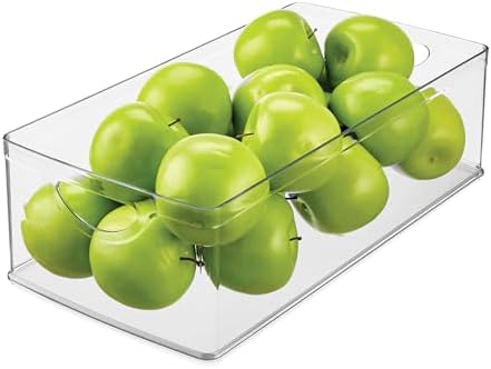 iDesign Stackable Clear Plastic Extra Long Storage Bin