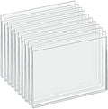 Azar 162715 Acrylic Horizontal Wall Mount Sign Holder, 10 Count, 11 in W x 8.5 in H