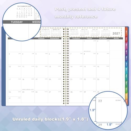 2027 Monthly Planner, Jan 2027 - Dec 2027 Planner