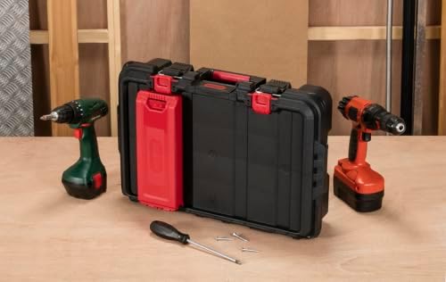 Keter Stack N' Roll Power Tool Case with Removable Dividers