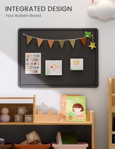 Fluxynara 23.6" x 17.1" Bulletin Board, Black
