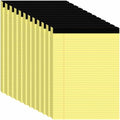 12pcs Legal Pads 8.5 x 11, Perforated Yellow Notepad 8.5x11, 50Sheets/Pad