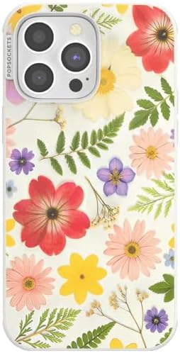 PopSockets iPhone 14 Pro Max Phone Case w/MagSafe- Wild Blooms | Magnetic, Wireless Charging, Camera & Drop Protection, Western, Boho, Aesthetic, Flower, Floral
