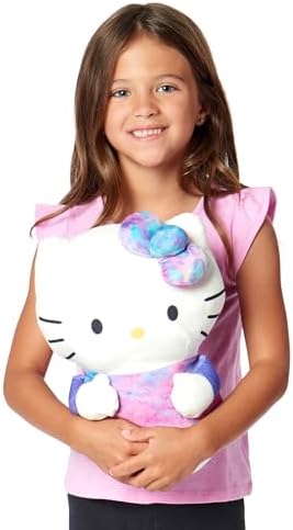 Sanrio Hello Kitty Cloud Hugger PiIlow, Pink Plush Character Shaped Design, Stuffed Animal for Girls and Boys, 11.5 Inches