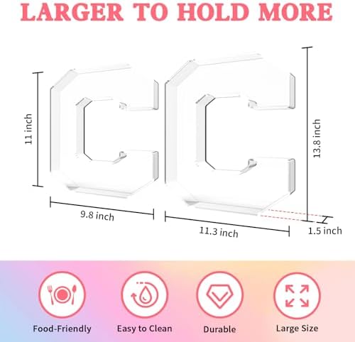 13.8" Acrylic Letter Charcuterie Tray,Fillable Alphabet Box (Letter C)