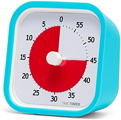 TIME TIMER 60 Minute MOD Education Edition ⁠— Visual Timer with Desktop Software for Kids Classroom Learning, Teachers Desk Clock, Study Tool and Office Meetings with Silent Operation (Sky Blue)