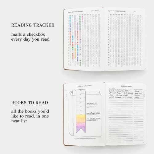 Kunitsa Co. Reading Journal - 105 reviews. Review and Track Your Reading. Book Journal for Book Lovers & Readers. Latte