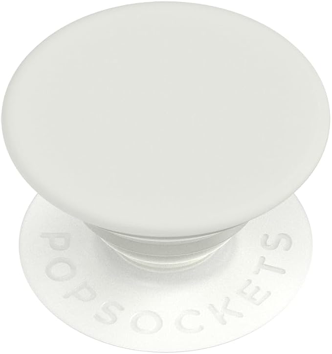 PopSockets Adhesive Phone Grip, Holder- Creme Fresh | Secure Comfortable Hold, Anti-Drop, Kickstand, White, Electronic Accessories, For iPad/Kindle/iPhone/Android