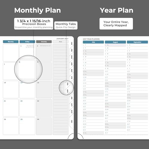 Planner 2026-2027 Daily Daily Weekly and Monthly,11.5"x8.5"