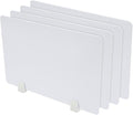 4PCS Desk Dividers Office Partitions, Privacy Desk Panel Protective, Acrylic Plexiglass Shield with Clamps for Offices Schools Call Centers - 23.6”L X15.8”W