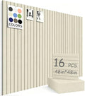 48" x 48" Cork Board Alternative, 16 Pack Felt Bulletin Board Tiles with 30 Adhesive Tabs Wall Push Pin Board for Office Classroom Bedroom Decor