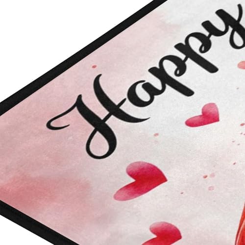 Aslsiy Flamingo Couple with Love (4) Kitchen Rug Kitchen Mats Valentines Floor Comfort Welcome Washable Non Slip Area Rug for Home Decor 39" X 20"