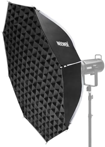 NEEWER BASICS Parabolic Softbox, 47.2" Bowens Mount Soft Box, Light Diffusers/Grid/Bag, Compatible with Aputure 150c Compatible with Godox SL60w NEEWER FS300C FS230C FS150B HB80C CB200C Q6 Q300, NS66P