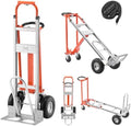 VEVOR 4 in 1 Hand Truck Dolly, 1000 lbs Load Capacity, Convertible Trolley