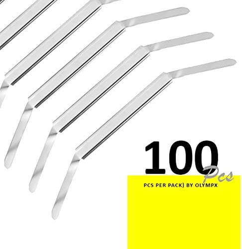 Prong Paper Fasteners 2 Inch Capacity, 100 Pack, Heavy Duty Tempered Steel