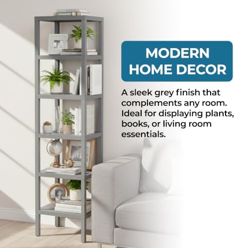 Honey-Can-Do Grey 6-Tier Storage Shelf