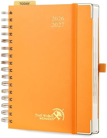 POPRUN 2026-2027 Daily Planner One Page Per Day, 5.75" x 8.5", Day Planner