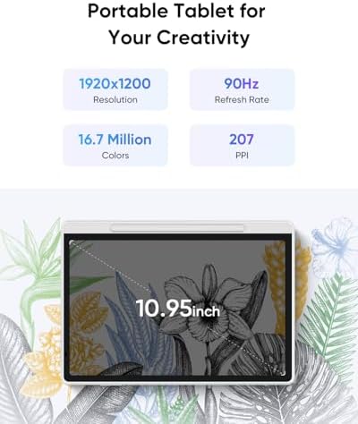 XPPen 10.95" Standalone Drawing Tablet Digital Color Notetaking Magic Note Pad for Sketching, Drawing & Notes 16K Pressure Sensitivity Tilt Support 90Hz Refresh Rate Anti-Glare Screen Android 14