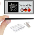 [Santek] EZ Sign NFC E-Paper Display – No Battery, Ultra-Thin 0.13”, Rewritable 4-Color Digital Display, App-Controlled (iOS/Android/PC), IP65 (Silver, 2.9 inch)