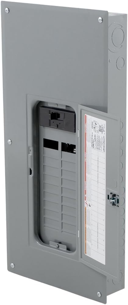 Square D - HOM2040M200PC Square D Convertible Mains (Breaker) Load Center, 120/240 Vac, 200 A, 1 Phases, 22000 Air Interrupt