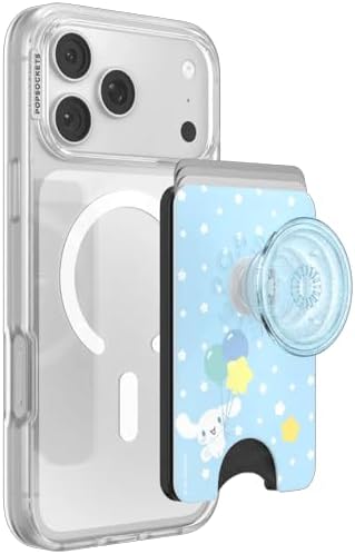 PopSockets Phone Wallet for MagSafe, Phone Card Holder with Grip, Hello Kitty - Cinnamoroll