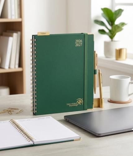 POPRUN 2026-2027 Weekly Planner 10" x 8"Weekly and Monthly Planner Calendar