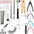 Chumia Jewelry Tools Set, Saw Frame 144 Blades Third Hand Ring Mandrel