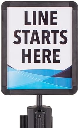 US Weight Plastic Stanchion Sign Holder for USW ChainBoss & Sentry