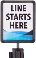 US Weight Plastic Stanchion Sign Holder for USW ChainBoss & Sentry