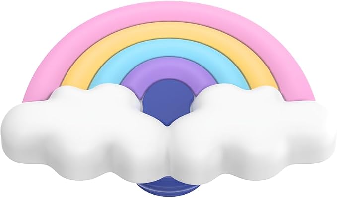PopSockets Adhesive Phone Grip, Holder- Rainbow Pop | Secure Comfortable Hold, Anti-Drop, Kickstand, Rainbow, Colorful, Electronic Accessories, For iPad/Kindle/iPhone/Android