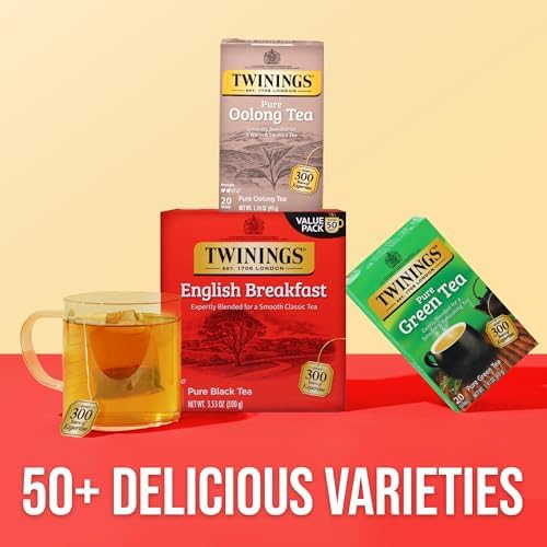 Twinings of London Pure Oolong Tea Bags, 20 Count (Pack of 6)