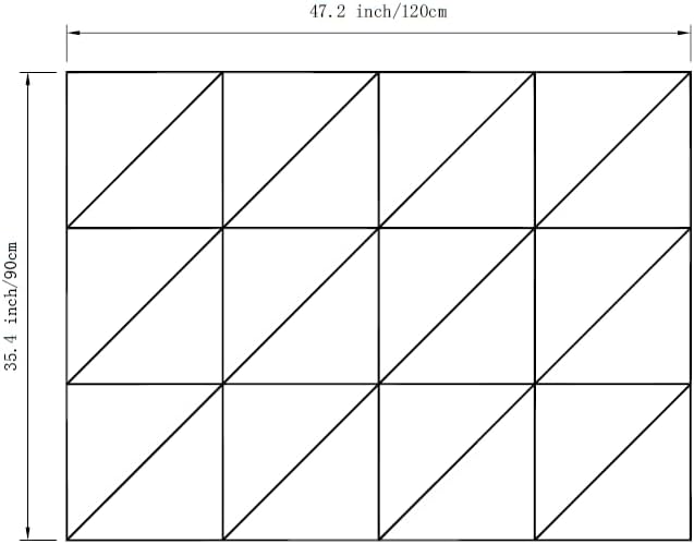 12-Pack Ivory Felt Wall Tiles(11.8“x11.8”Each), 47"x35" Aesthetic Bulletin Pin Board, Large Cork Board Alternative for Office, Classroom & Wall Décor