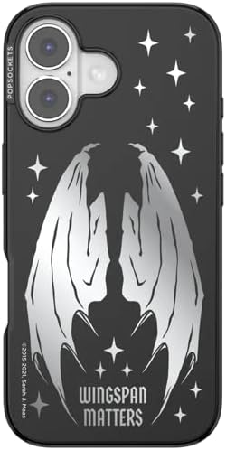 PopSockets iPhone 17 Phone Case with MagSafe- Wingspan | Magnetic, Wireless Charging, Camera & Drop Protection, Bookish, Acotar, Throne, Glass, Sarah