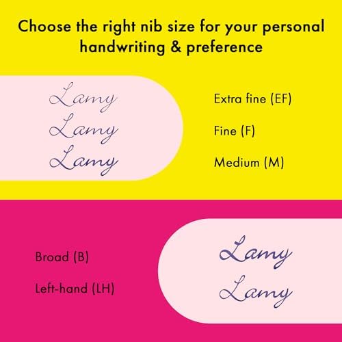 LAMY safari neonpink - Fountain Pen with ergonomic grip & polished steel nib in size F - ideal for any Writing & Calligraphy - including LAMY T 10 blue cartridge - Right-Handed