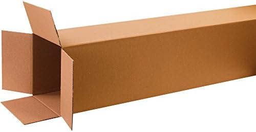 BOX USA 12 x 12 x 72 Corrugated Cardboard Boxes, Tall 12"L x 12"W x 72"H, Pack of 10 | Shipping, Packaging, Moving, Storage Box for Home or Business, Strong Wholesale Bulk Boxes