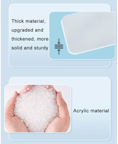 Acrylic Frosted Desk Divider - Portable Privacy Screen for Workstations, Office & School Use - 39.4x11.8in Table Top Visual Distraction Panel (Clear-B)