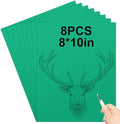 Yeaqee 8 Pcs 8 x 10 Inch Linoleum Blocks for Printmaking, Green