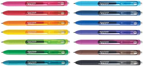 Paper Mate Clearpoint Pencils, HB #2 Lead (0.7mm), Assorted Barrel Colors, 10 Count & Gel Pens InkJoy Pens, Medium Point, Assorted, 14 Count