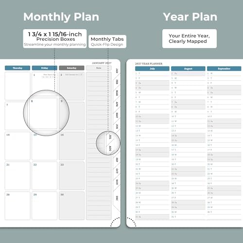 Planner 2026-2027 Daily Daily Weekly and Monthly,11.5"x8.5"