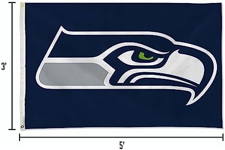 NFL Rico Industries Standard 3' x 5' Banner Flag Single Sided - Indoor or Outdoor - Home Décor