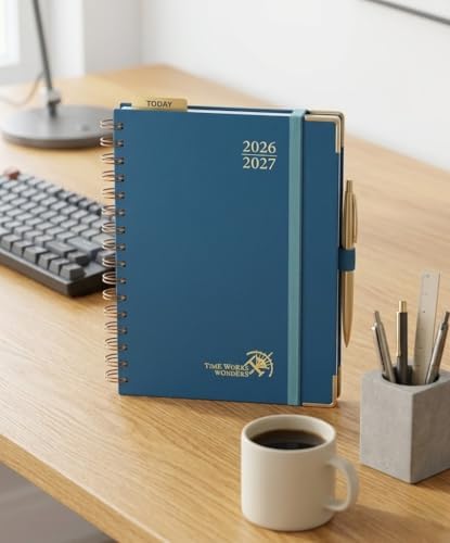 POPRUN 2026-2027 Weekly Planner 6.25" x 8.5" Weekly and Monthly Planner