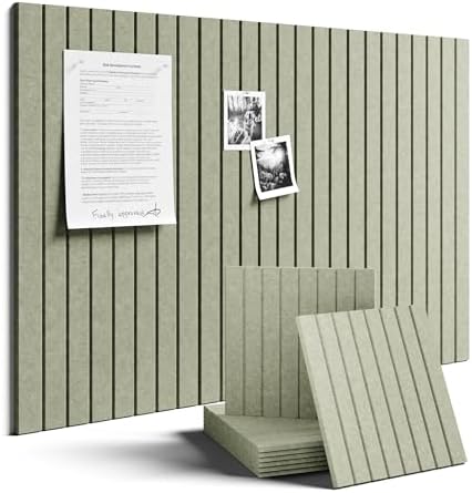 Fluxynara 36" x 24" Large Felt Bulletin Board, Sage