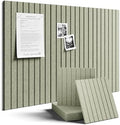Fluxynara 36" x 24" Large Felt Bulletin Board, Sage